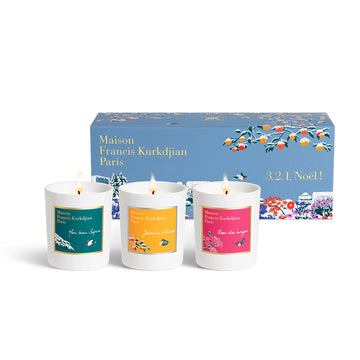 Trio of candles 3,2,1 Noël!