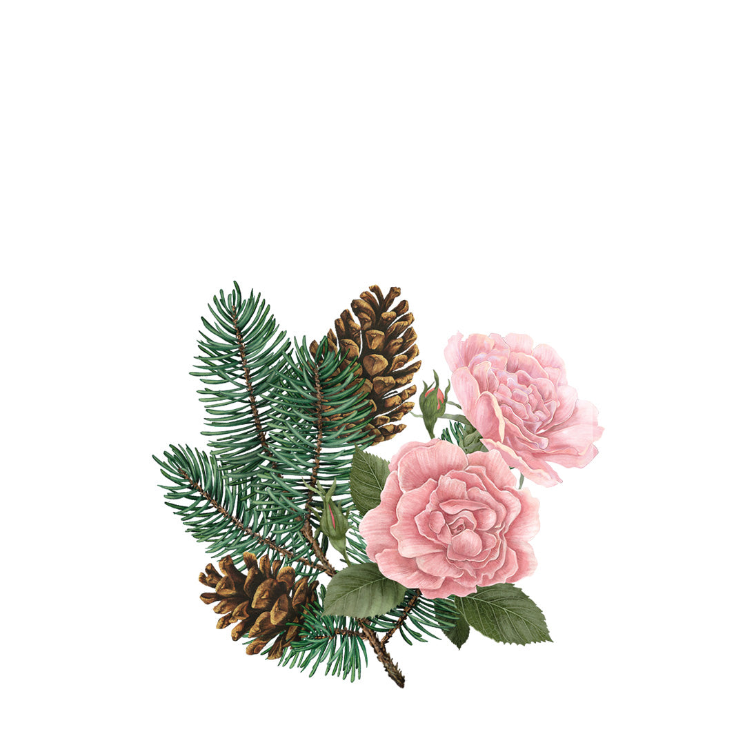 Siberian Pine & Winter Rose Candle