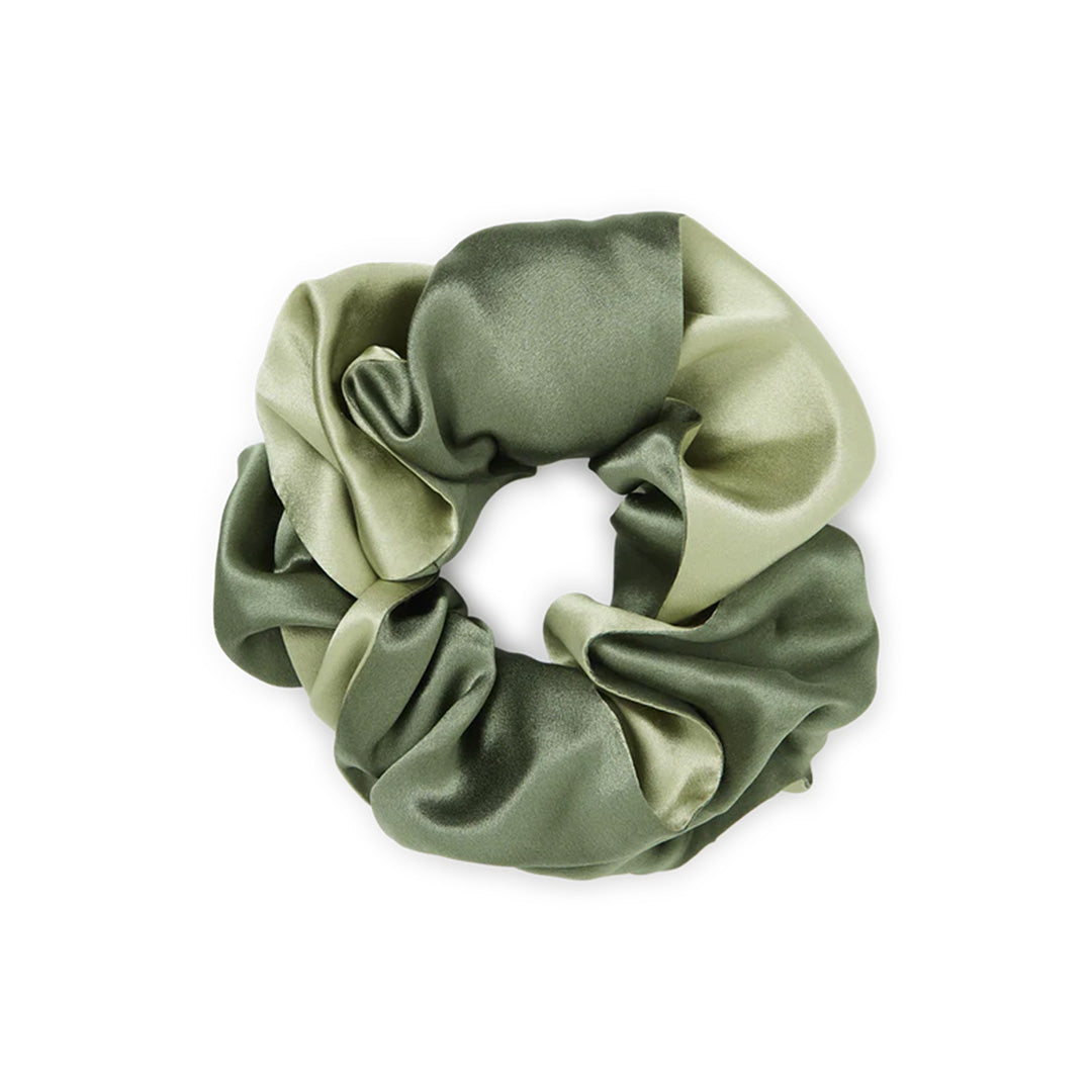 Dusty Green Large Silk Scrunhie